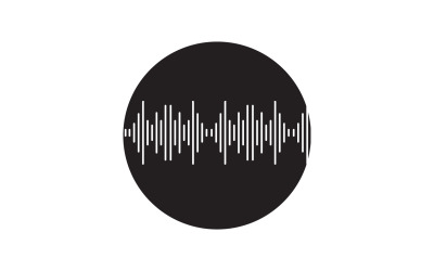 Logotipo del reproductor de música del ecualizador de ondas de sonido v38