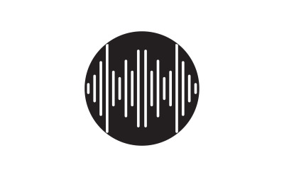 Logotipo del reproductor de música del ecualizador de ondas de sonido v39