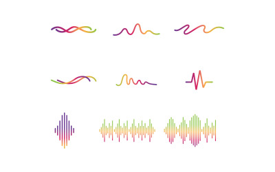 Logotipo del reproductor de música del ecualizador de ondas de sonido v42