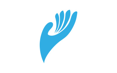 Mano ayuda esperanza logo vector v1