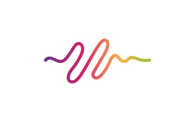 Sound wave equalizer music player logo v12