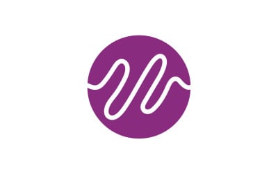 Sound wave equalizer music player logo v31