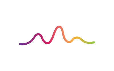Sound wave equalizer music player logo v40