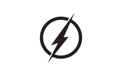 Thunderbolt flash relámpago más rápido logo v8