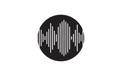 Logotipo del reproductor de música del ecualizador de ondas de sonido v46