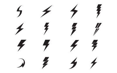 Thunderbolt-Blitz blitzschneller Logo v66