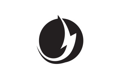 Thunderbolt flash lightning faster logo v56