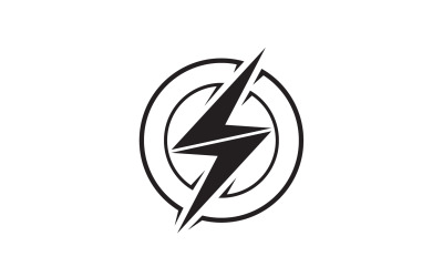 Thunderbolt flash lightning faster logo v63