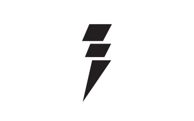 Thunderbolt flash relámpago más rápido logo v32