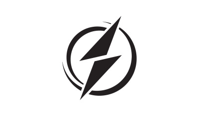 Thunderbolt flash relámpago más rápido logo v52