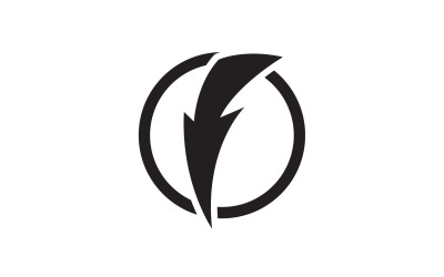 Thunderbolt flash relámpago más rápido logo v61