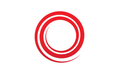 Círculo logo vector plantilla v10