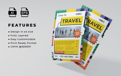 Travel Flyer Template Design 7