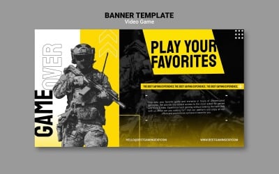 Video Games Social Media Banner Cover Template