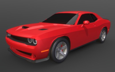 3D model Dodge Challenger 2015