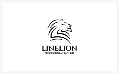 Línea León Animal Pro Vector Logo