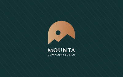 Logo della montagna - Modelli di logo del picco delle montagne