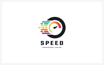 Logo vectoriel de service de vitesse