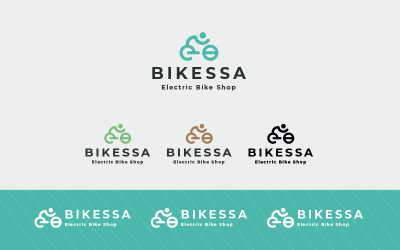 Logotipo de compras de bicicletas eléctricas