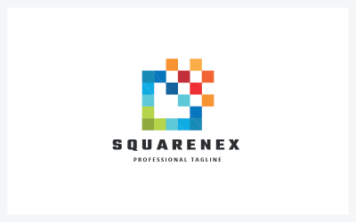 Media Square Logo Template