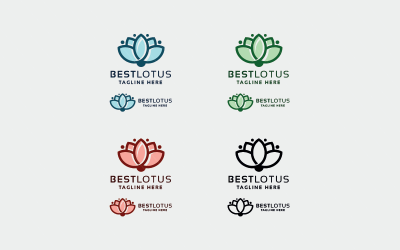 Miglior logo vettoriale fiore di loto