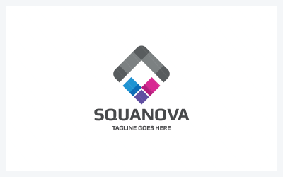 Modèle de logo vectoriel Squanova