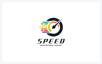 Шаблон векторного логотипа Speed Car