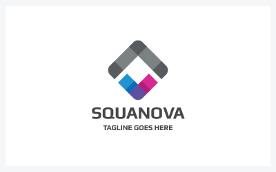 Szablon Logo Vector Tech Squanova