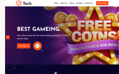 Tech - Motyw WordPress dla partnerów kasyn i gier hazardowych