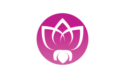 Flor flor de loto belleza logo v1