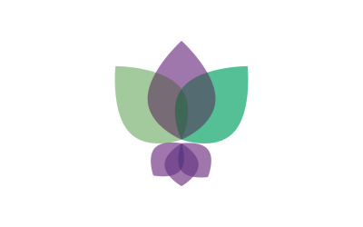 Flor flor de loto belleza logo v3