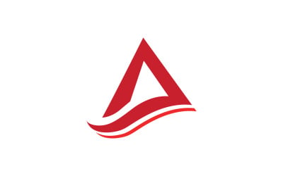 Letra a nombre inicial logo v2