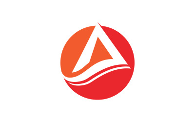 Letter a initial name logo v1