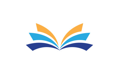 Libro leer mano logo vector v3
