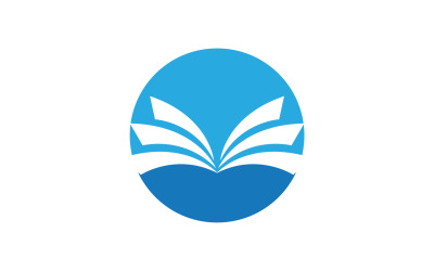 Libro leer mano logo vector v4