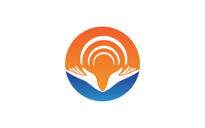 Libro leer mano logo vector v6