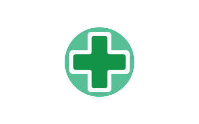 Medizinischer Cross-Krankenhaus-Logo-Vektor v8