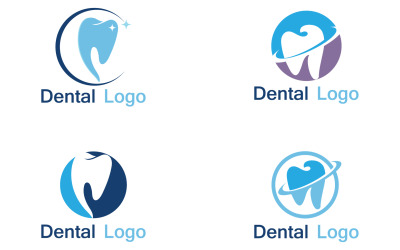 Salute cure odontoiatriche dentis logo vettoriale v26