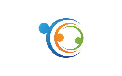 Team gruppo comunità persone team logo v5