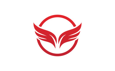 WIng bird falcon eagle angle logo v5