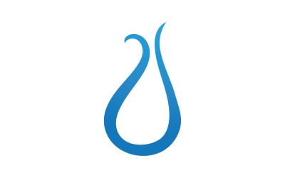 Acqua aqua goccia natura logo vettoriale v3