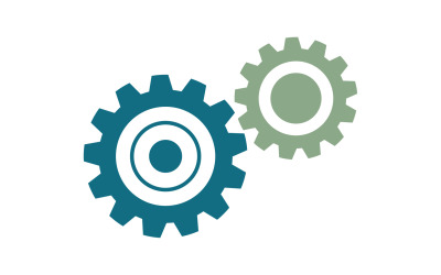 Gear set machine logo vector v1