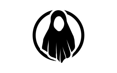 Hijab mujer moeslim logo vector v2