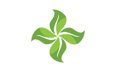 leaf nature go green logo vector v6