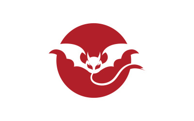 Vektorové logo ďábla a křídla v2