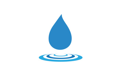 Water aqua drop nature logo vector v13