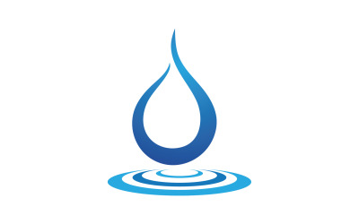 Acqua aqua goccia natura logo vettoriale v20