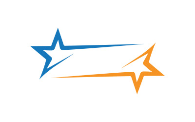 Gwiazda sukces złoty wektor logo v4