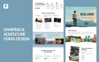 Кемпінг і пригоди Figma Design