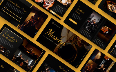 Musian - Modèle de diapositive Google Musique